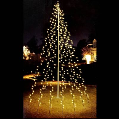 Ambiance božićne svjećice za stijeg sa 192 LED žarulje 208 cm