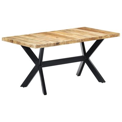 vidaXL Blagovaonski stol od grubog masivnog drva manga 160x80x75 cm