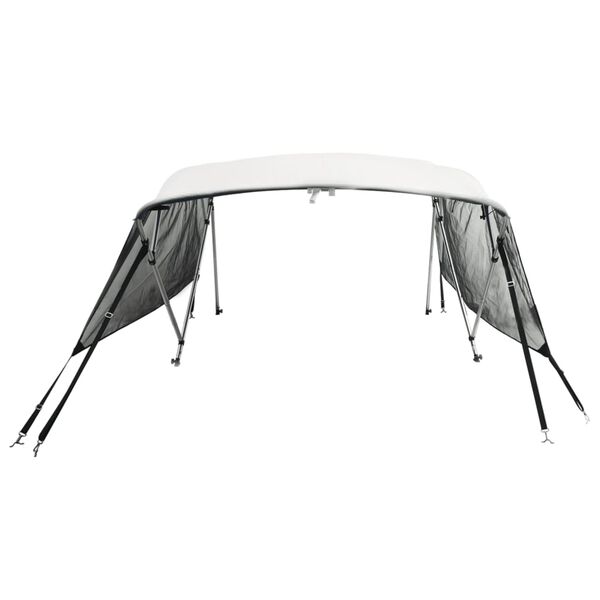 vidaXL Tenda bimini s 4 luka i mrežastim zidovima 243x(230-244)x137 cm