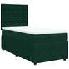 vidaXL Box spring krevet s madracem tamnozeleni 80 x 200 cm bar&scaron;unasti