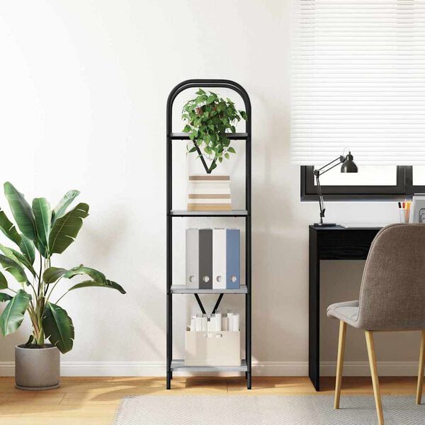 vidaXL Polica Siva Sonoma 40 x 30 x 146 cm Konstruirano drvo