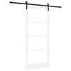 vidaXL Klizna vrata ORKDAL Bijela i crna 93 x 211 cm