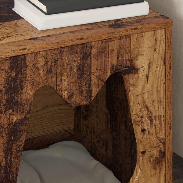 vidaXL Mačja Kuća Staro drvo 42,5 x 40 x 53,5 cm Konstruirano drvo