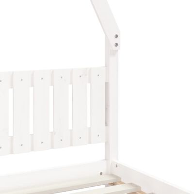 vidaXL Okvir za dječji krevet bijeli 80 x 160 cm od masivne borovine