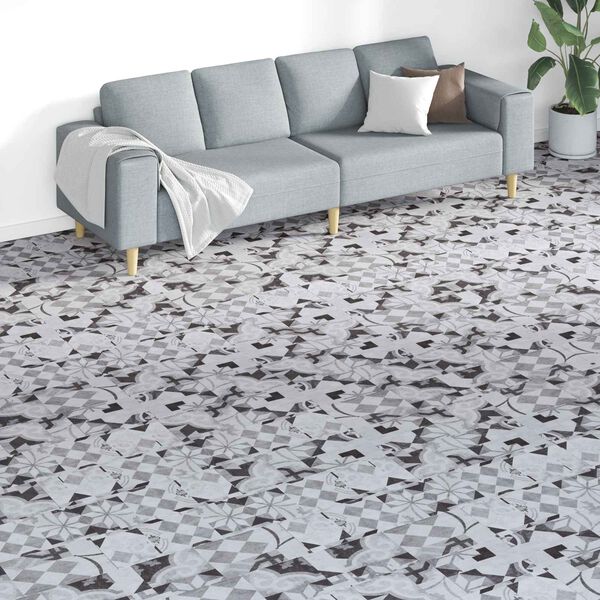 vidaXL Podne daske 18 pcs Sivi 5,26 m&sup2; PVC