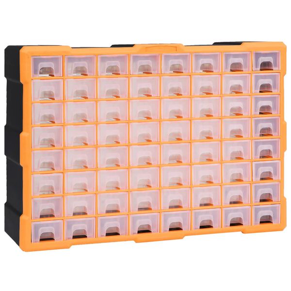 vidaXL Organizator sa 64 ladice 52 x 16 x 37,5 cm