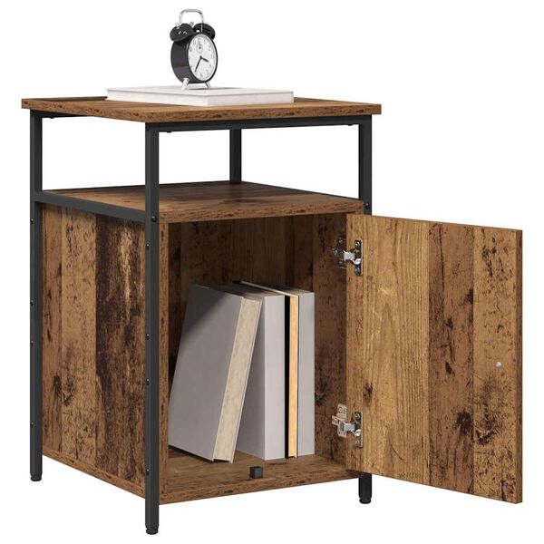 vidaXL Noćni ormar Staro drvo Konstruirano drvo