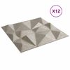 vidaXL Zidne panele 12 pcs Dijamant beton 50 x 50 cm XPS pjena
