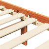 vidaXL Krevetna konstrukcija Vosak smeđa 205,5 x 185,5 x 100 cm