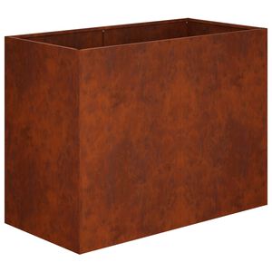 vidaXL Vrtna saksija Rđa 80 x 40 x 60 cm Otporni čelik