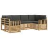 vidaXL Set vanjskih sofa 5 kom. Bijela i Antracit Poliester
