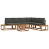 vidaXL 7 kom. Set vanjskih sofa Čvrsto drvo akacije i poliester
