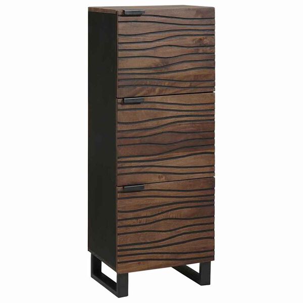 vidaXL Highboard Smeđa 40 x 33 x 110 cm masivno drvo manga