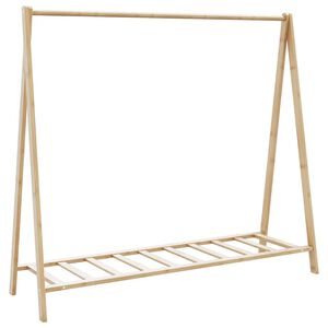vidaXL Stalak za odjeću s policama 106x34x102 cm od bambusa