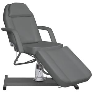 vidaXL Masažni stol sivi 180 x 62 x (87 - 112) cm