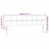 vidaXL Uzglavlja 2 kom tamnosiva 100x5x78/88 cm od tkanine
