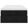 vidaXL Otomanski okvir kreveta s madraca crni 90x200cm bar&scaron;unasti