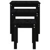 vidaXL Uklapajući stolići 3 kom crni od masivne borovine