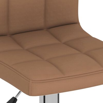 vidaXL Barski stolac od tkanine smeđi