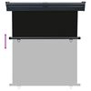 vidaXL Balkonska bočna tenda 145 x 250 cm crna