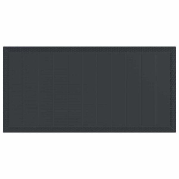 vidaXL Vrtni set za objed 9 pcs Antracit Polipropilen