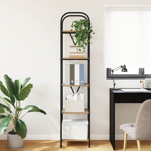 vidaXL Polica Umjetnički hrast 40 x 30 x 183 cm Konstruirano drvo