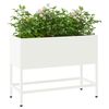 vidaXL Povišeni Vrtni Planter Bijelo 60 x 26 x 45 cm Čelik