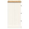 vidaXL Komoda s ladicama VIGO 78x40x75 cm bijela od masivne borovine