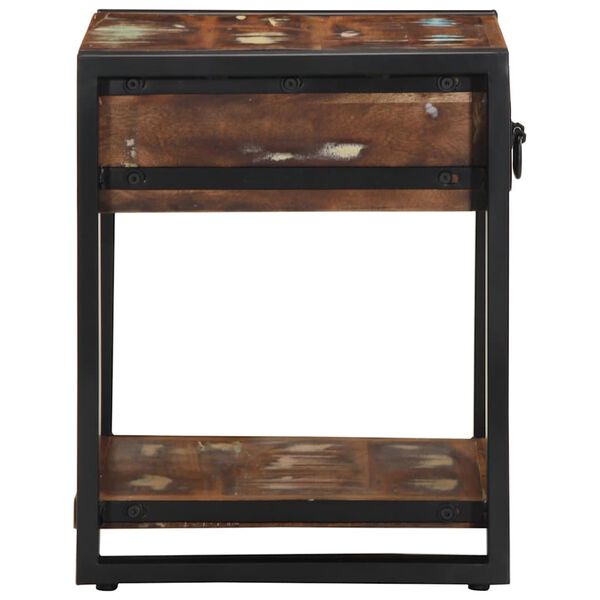 vidaXL pomoćni stolić višebojni 40x40x50 cm puno drvo obrađeno