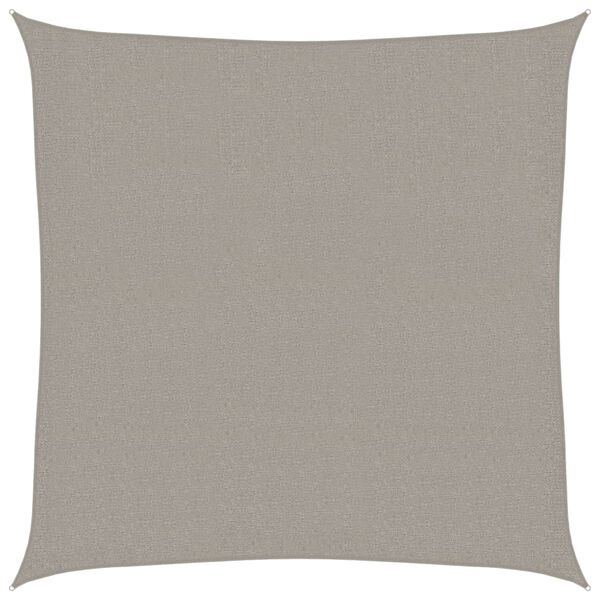 vidaXL Jedro protiv sunca 160 g/m&sup2; četvrtasto svjetlosivo 3 x 3 m HDPE