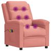 vidaXL Električni masažni naslonjač ružičasti bar&scaron;unasti