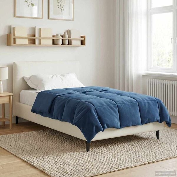 vidaXL Puni pokrivač za cijelu godinu Tamno plava 135 x 200 cm