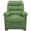 vidaXL Masažna fotelja na podizanje svjetlozelena baršunasta
