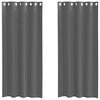 vidaXL Voile zavjese s u&scaron;icama 2 kom tamnosive 140x140 cm