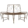 vidaXL Klupa pod drvetom 4-Broj sjedala 160 x 80 x 89 cm Čelik
