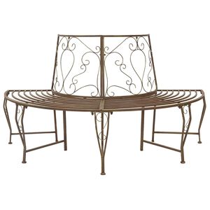vidaXL Klupa pod drvetom 4-Broj sjedala 160 x 80 x 89 cm Čelik