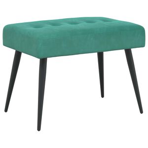 vidaXL Klupa s gumbastim tkanjem Tirkizna 60 x 40 x 45 cm Bar&scaron;un