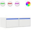 vidaXL TV ormarić s LED svjetlima bijeli 75x35,5x25 cm