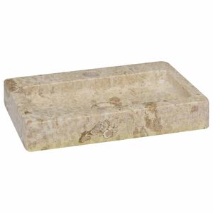 vidaXL Zidni umivaonik krem 38 x 24 x 6,5 cm mramorni
