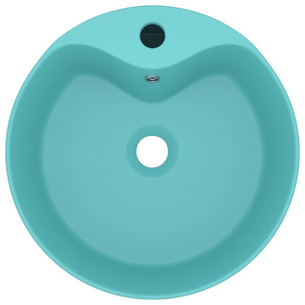 vidaXL Luksuzni umivaonik mat svjetlozeleni 36 x 13 cm keramički