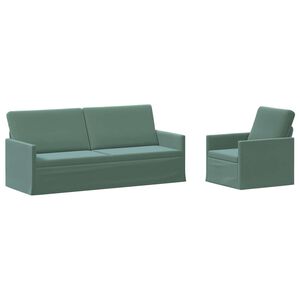 vidaXL Set sofe 2 pcs Morska zelena Bar&scaron;un
