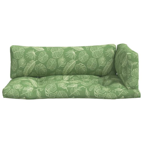 vidaXL Jastuci za palete 3 kom uzorkom li&scaron;ća od tkanine Oxford