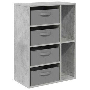 vidaXL Kreveta s ladicama Betonski sivi 60 x 33,5 x 84 cm