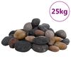 vidaXL Polirani kamenčići 25 kg raznobojni 5 - 8 cm