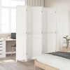 vidaXL Sobna pregrada s 6 panela bijela od masivnog drva paulovnije