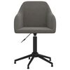 vidaXL Okretna uredska stolica tamnosiva bar&scaron;unasta