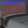 vidaXL LED uzglavlje ružičasto 160x5x118/128 cm bar&scaron;unasto