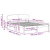 vidaXL Krevetna konstrukcija Prirodna 160 x 200 cm Čvrsto borovo drvo