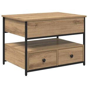 vidaXL Kava Stol Umjetnički hrast 70 x 50 x 54.5 cm Konstruirano drvo