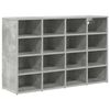 vidaXL Ormar za cipele 103 x 30 x 67 cm Konstruirano drvo Beton siva